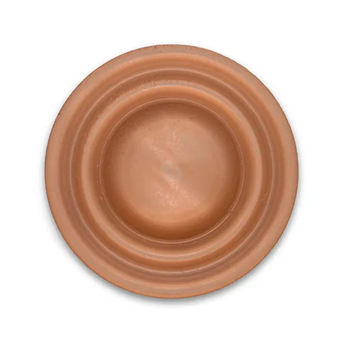 1 3/8" Butterscotch Brown Plastic Button (Made in Germany)