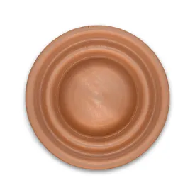 1 3/8" Butterscotch Brown Plastic Button (Made in Germany)