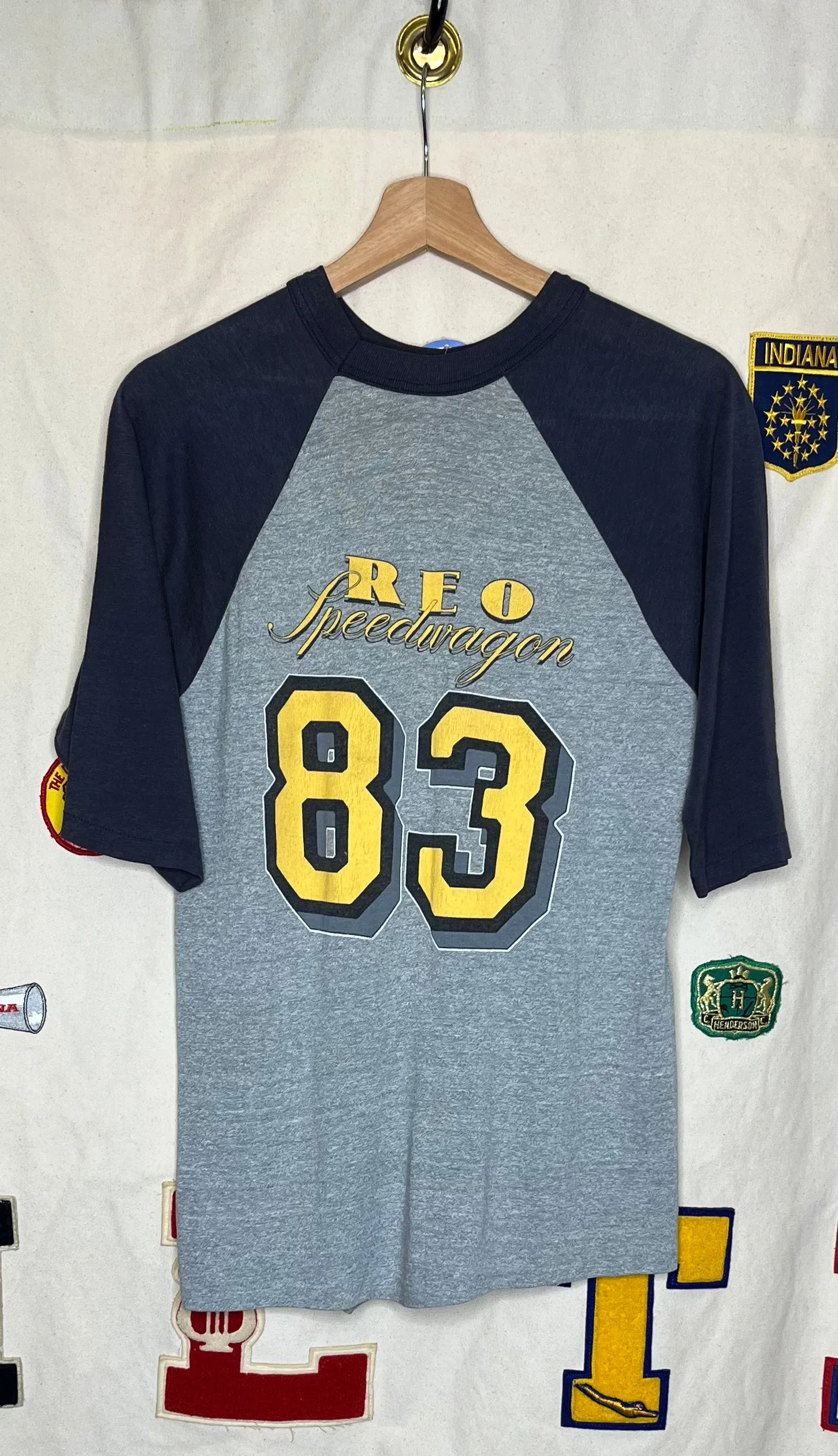 1983 REO Speedwagon Tour Raglan T-Shirt: M