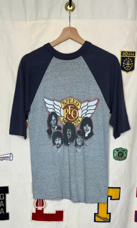 1983 REO Speedwagon Tour Raglan T-Shirt: M