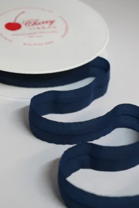 24mm Mouselline Fold Over Elastic - Navy