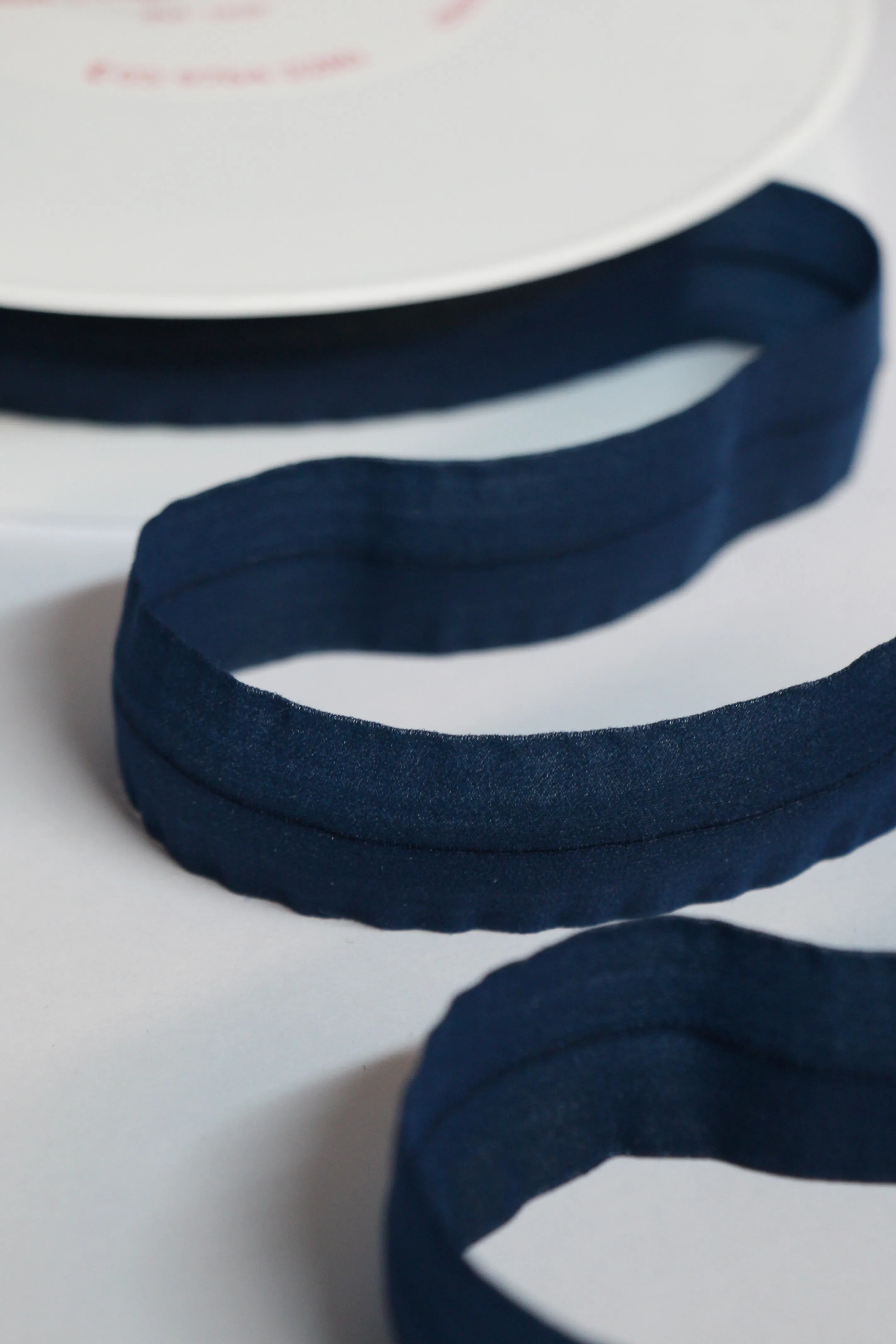 24mm Mouselline Fold Over Elastic - Navy