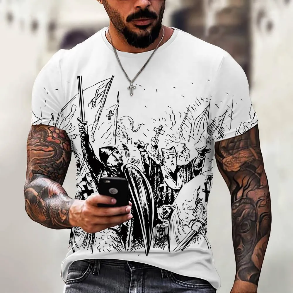 3D Digital Printing Casual Short-Sleeved T-Shirt