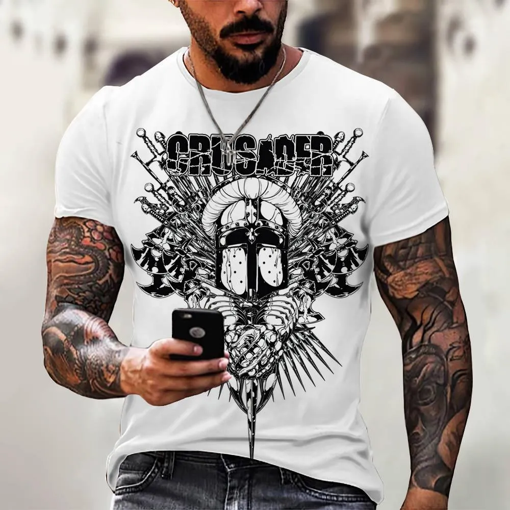 3D Digital Printing Casual Short-Sleeved T-Shirt