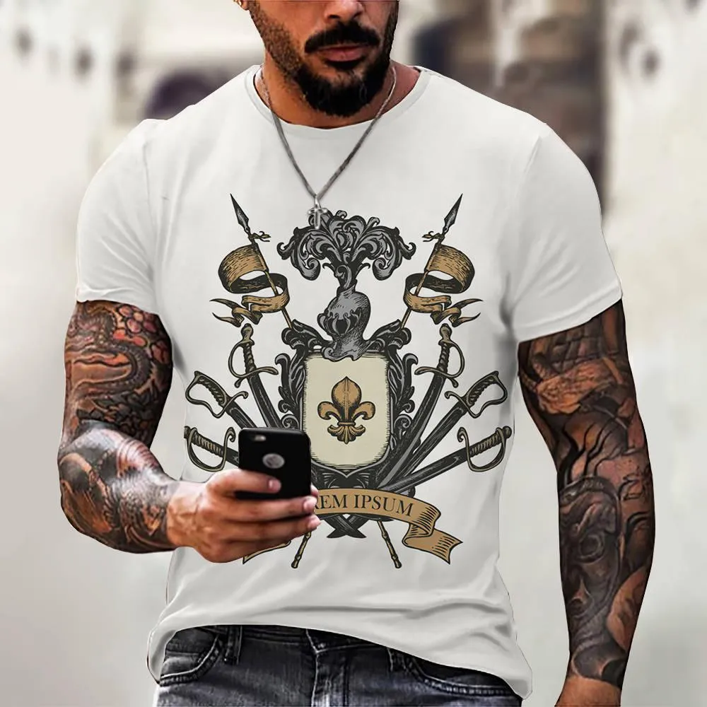 3D Digital Printing Casual Short-Sleeved T-Shirt