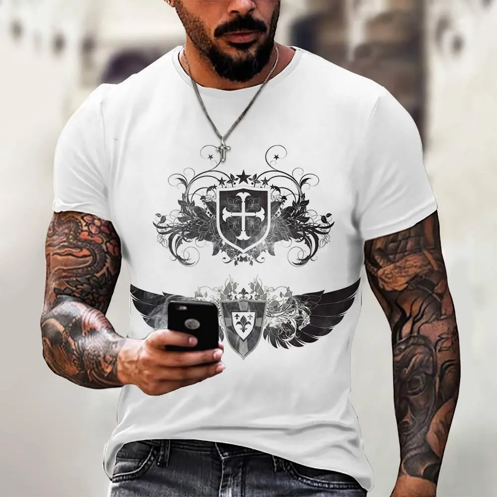 3D Digital Printing Casual Short-Sleeved T-Shirt