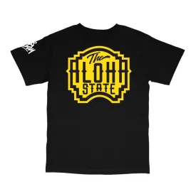 808ALLDAY Black/Yellow Aloha State T-Shirt