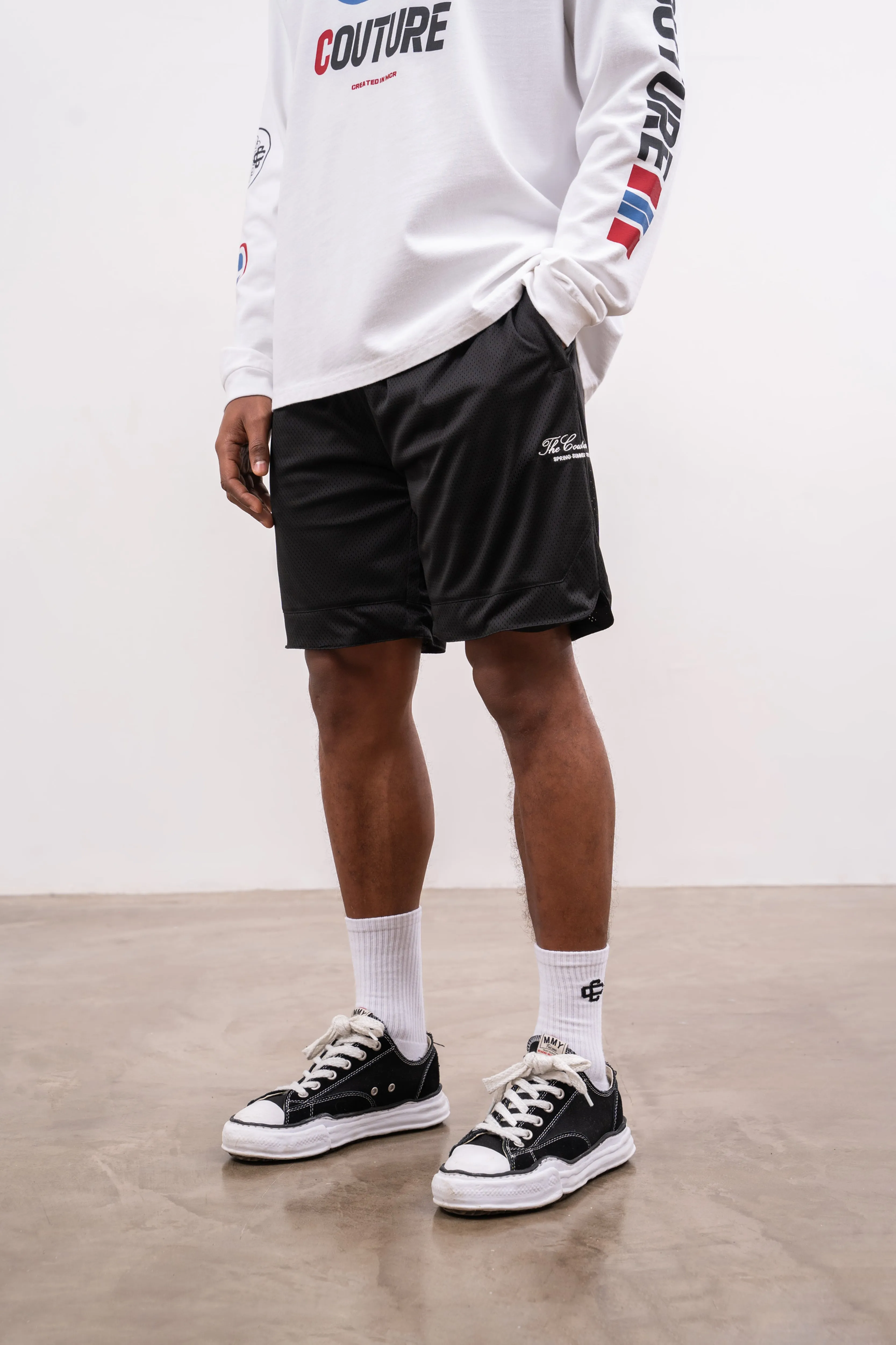 AIRTEX PANELLED SHORTS - BLACK