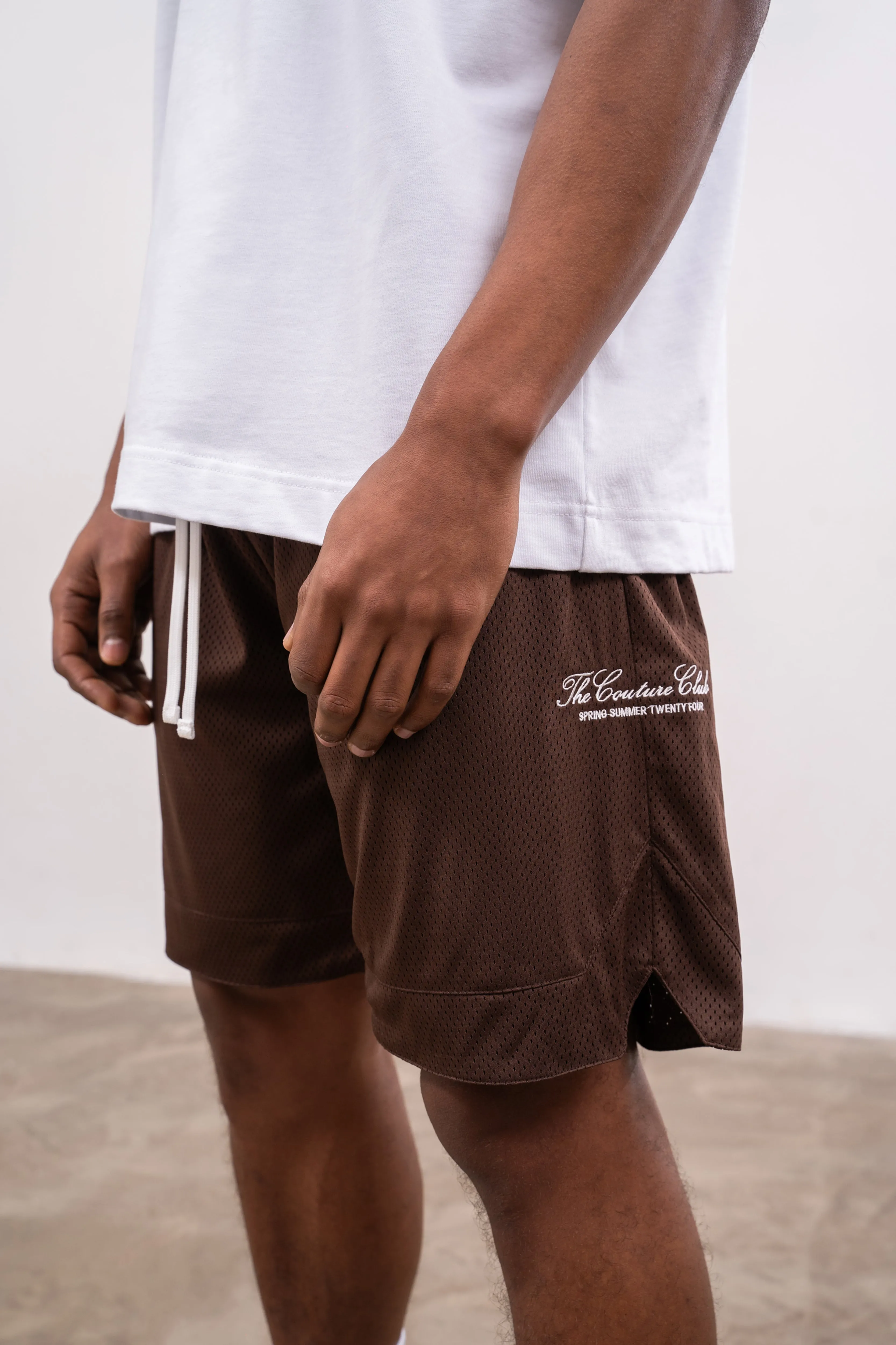 AIRTEX PANELLED SHORTS - MOCHA