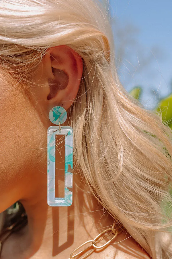 All The Buzz Earrings In Aqua