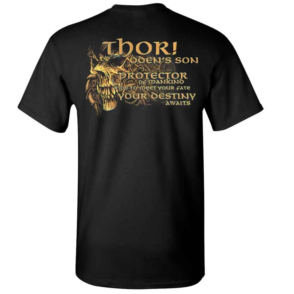 Amon Amarth Thor Oden's Son T-Shirt w/ Backprint