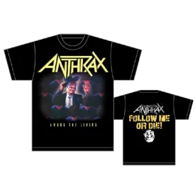 Anthrax Among the Living T-Shirt w/ Backprint