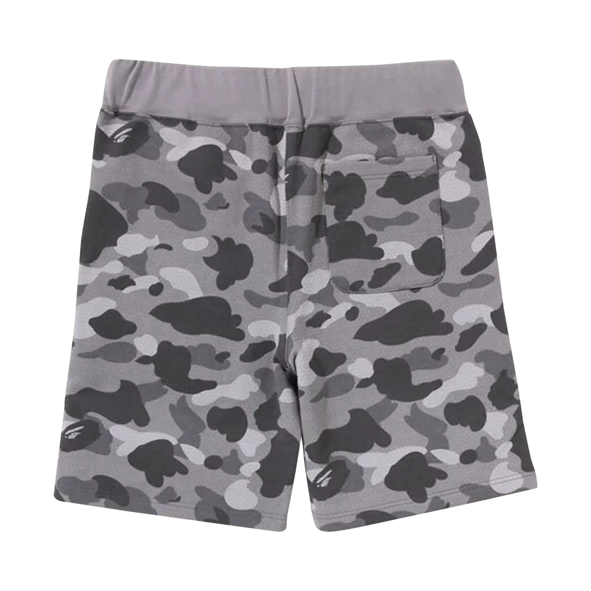 BAPE Honeycomb Camo Shark Sports Shorts, Gray