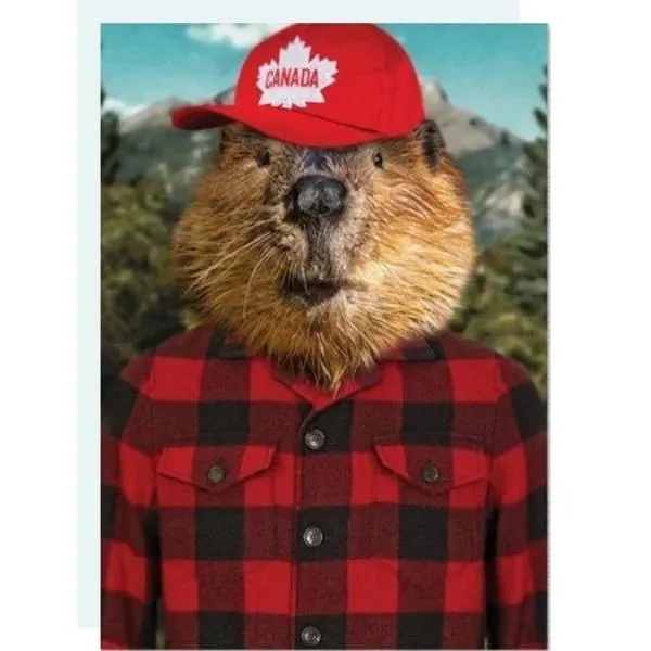 Beaver Canuck Card