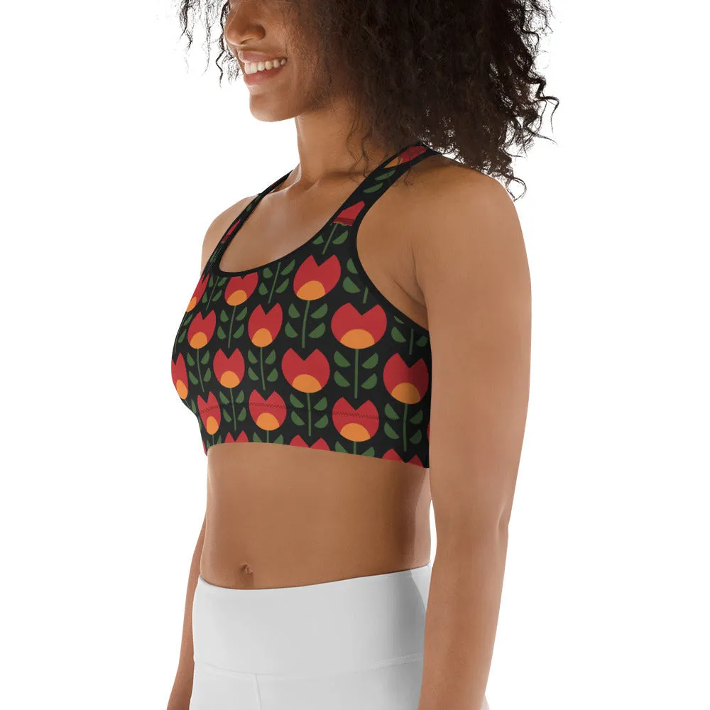 Black History Month Sports Bra