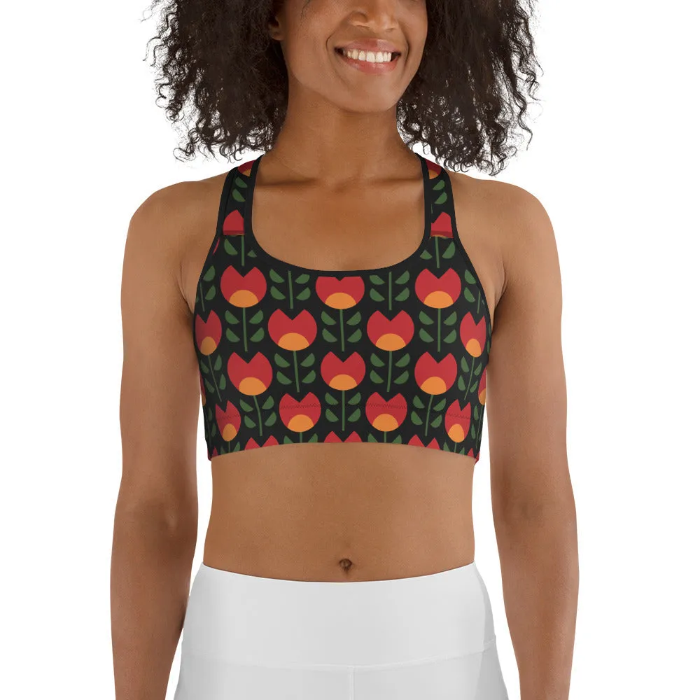 Black History Month Sports Bra