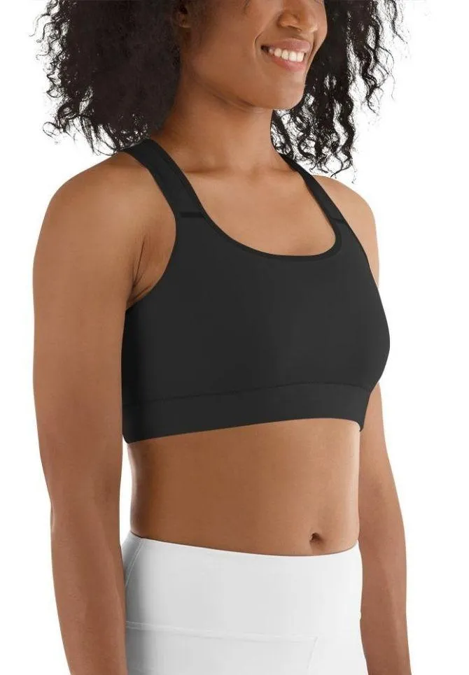 Black Kitty Sports Bra