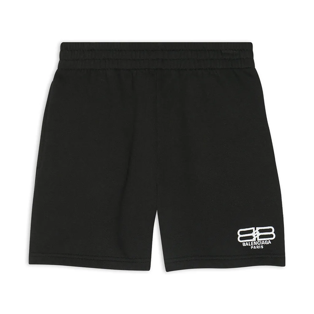 Black Logo Shorts