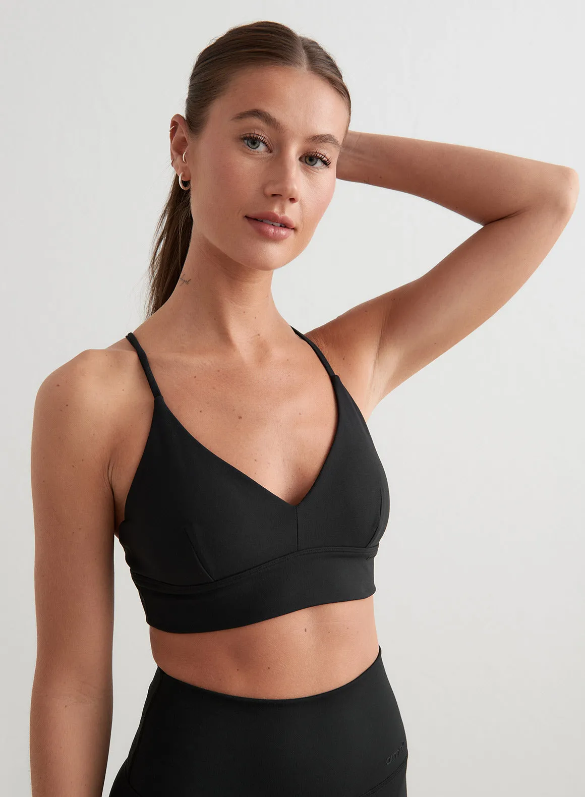 Black Sense Strap Bra