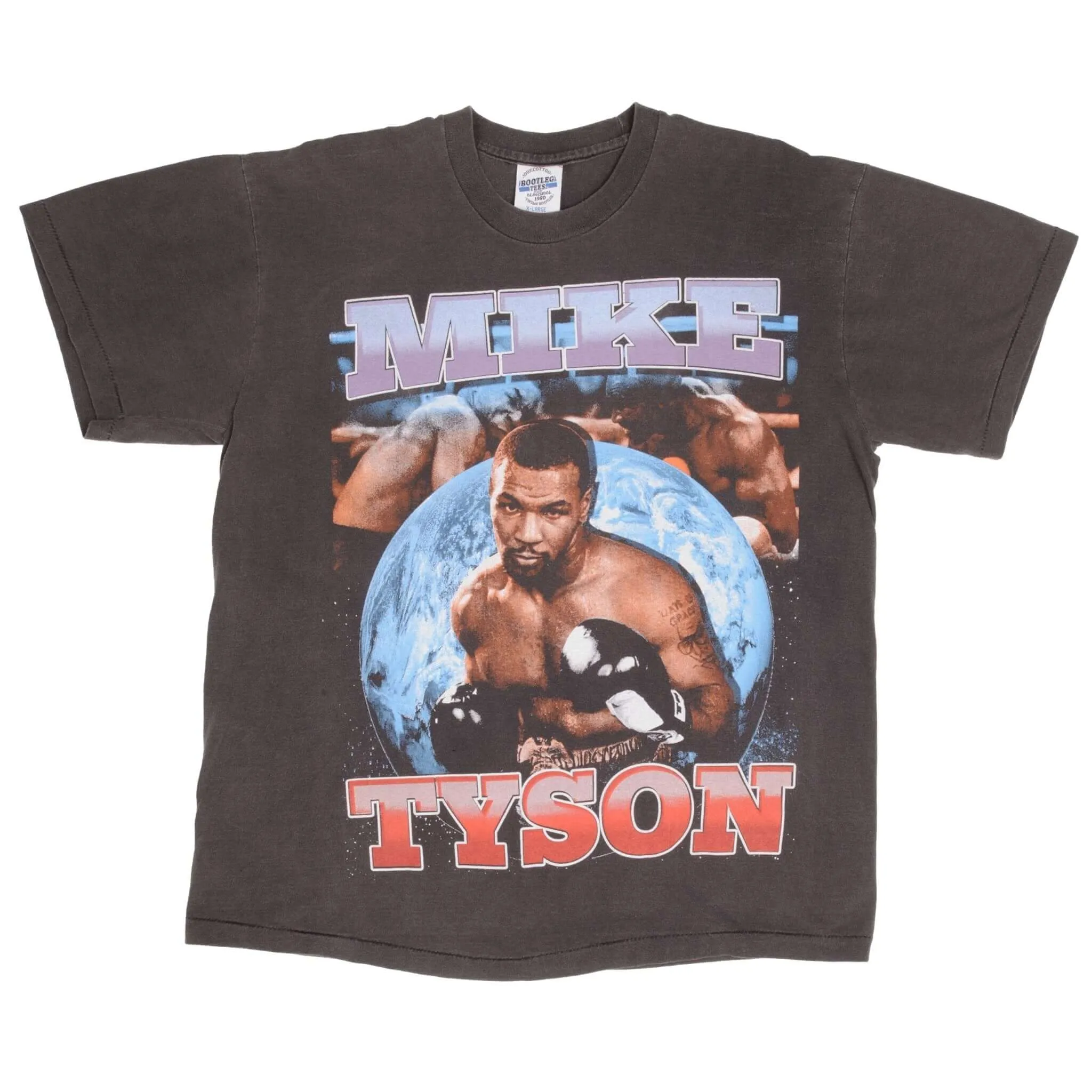 BOOTLEG BOXING TEE SHIRT MIKE TYSON IF YOU CANT BEAT THEM BITE EM SIZE XL