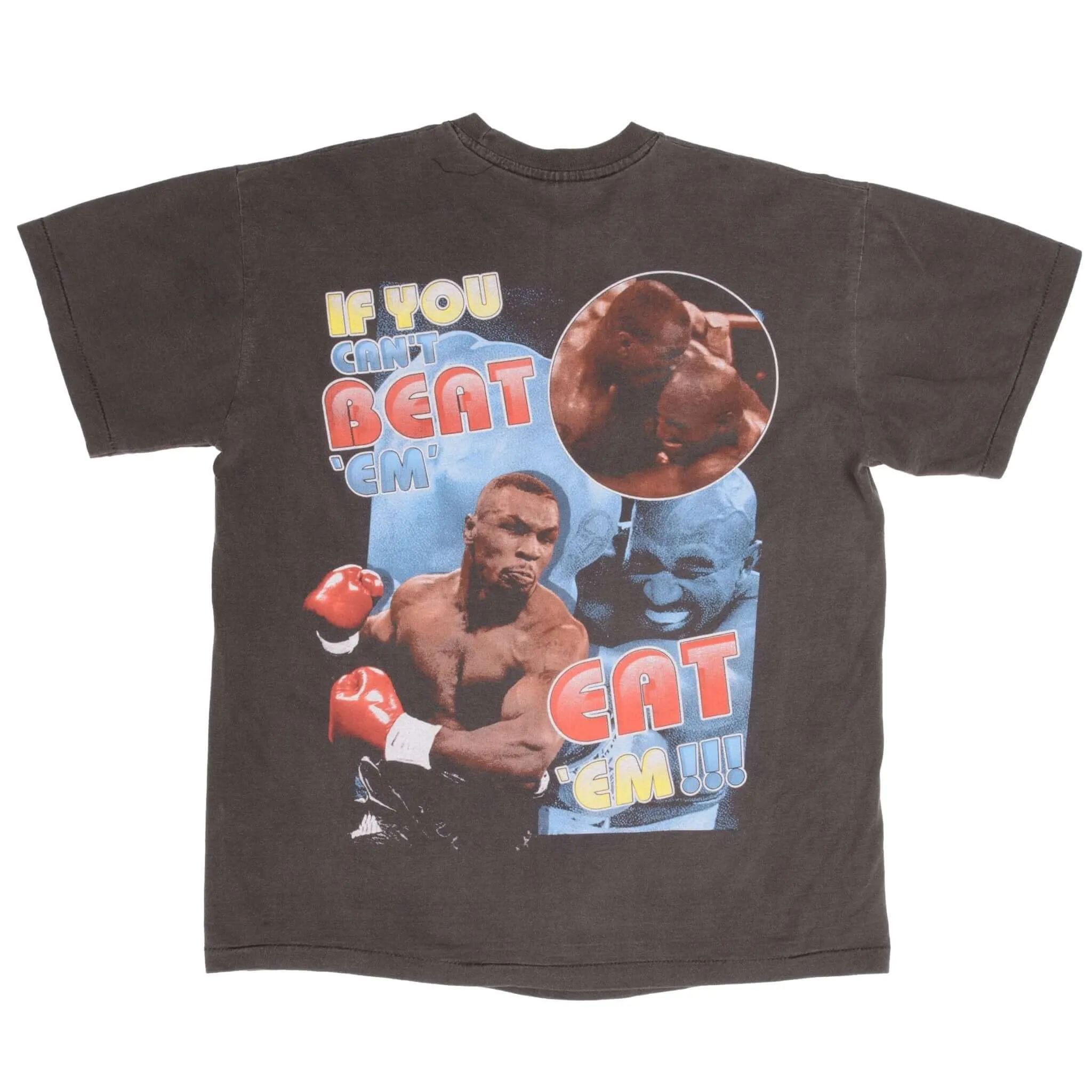 BOOTLEG BOXING TEE SHIRT MIKE TYSON IF YOU CANT BEAT THEM BITE EM SIZE XL