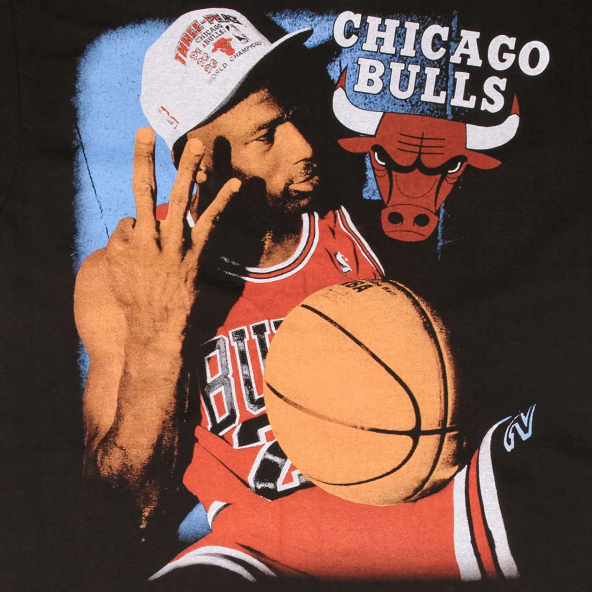 BOOTLEG TEE SHIRT NBA MICHAEL JORDAN CHICAGO BULLS SIZE LARGE SINGLE STITCH