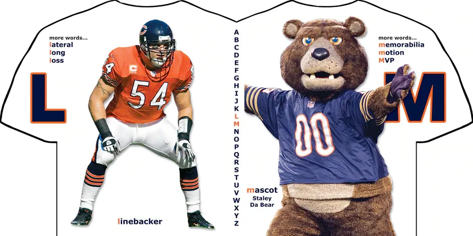 chicago bears abc board book