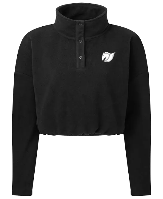 Cropped Fleece - Black