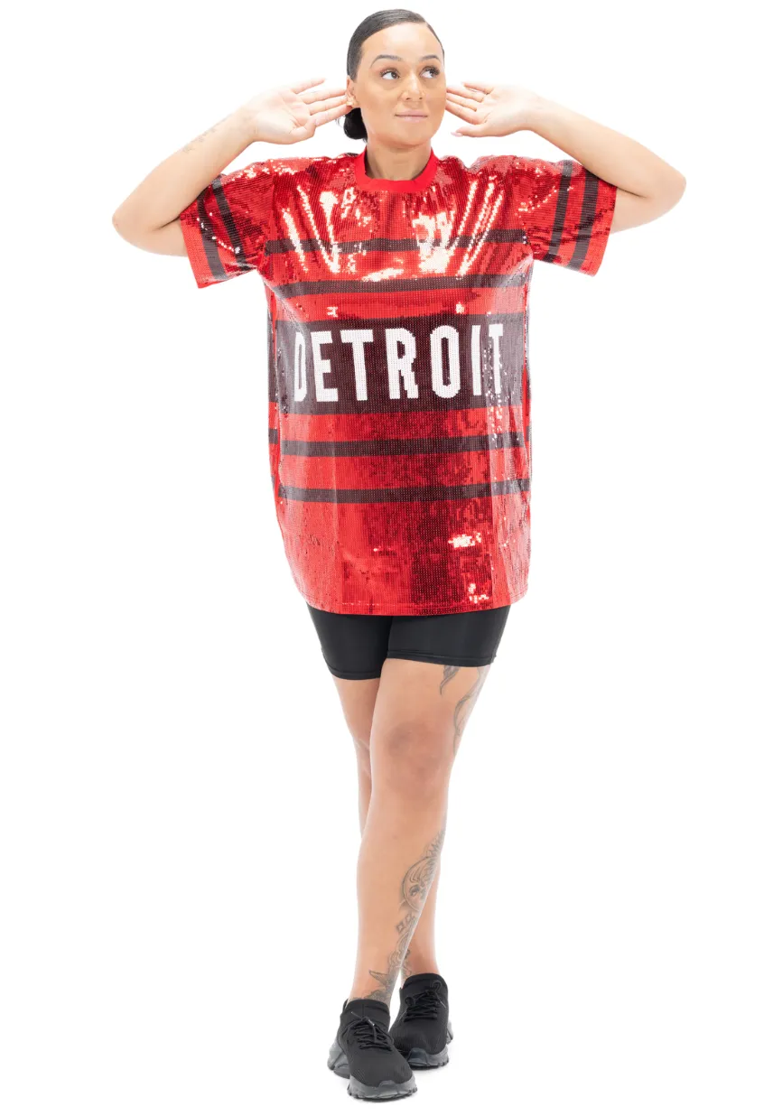 Detriot Hockey Sequin Dress