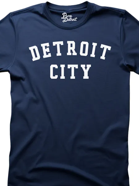 Detroit City Unisex T-shirt - White / Navy