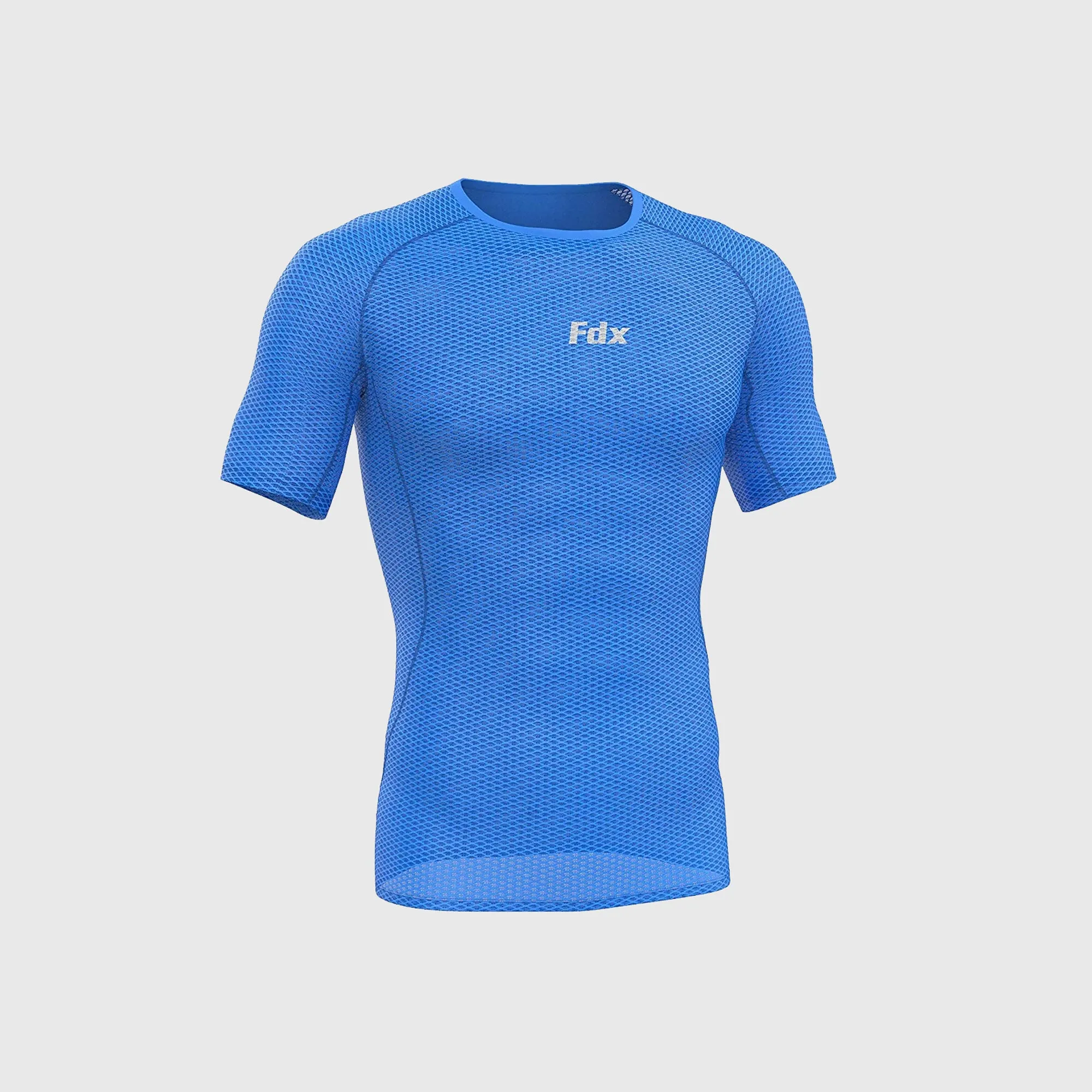 Fdx Aeroform Blue Men's & Boy's Short Sleeve Mesh Summer Cycling Top