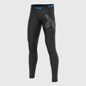 Fdx Recoil Men's & Boy's Blue Compression Winter Base Layer Leggings