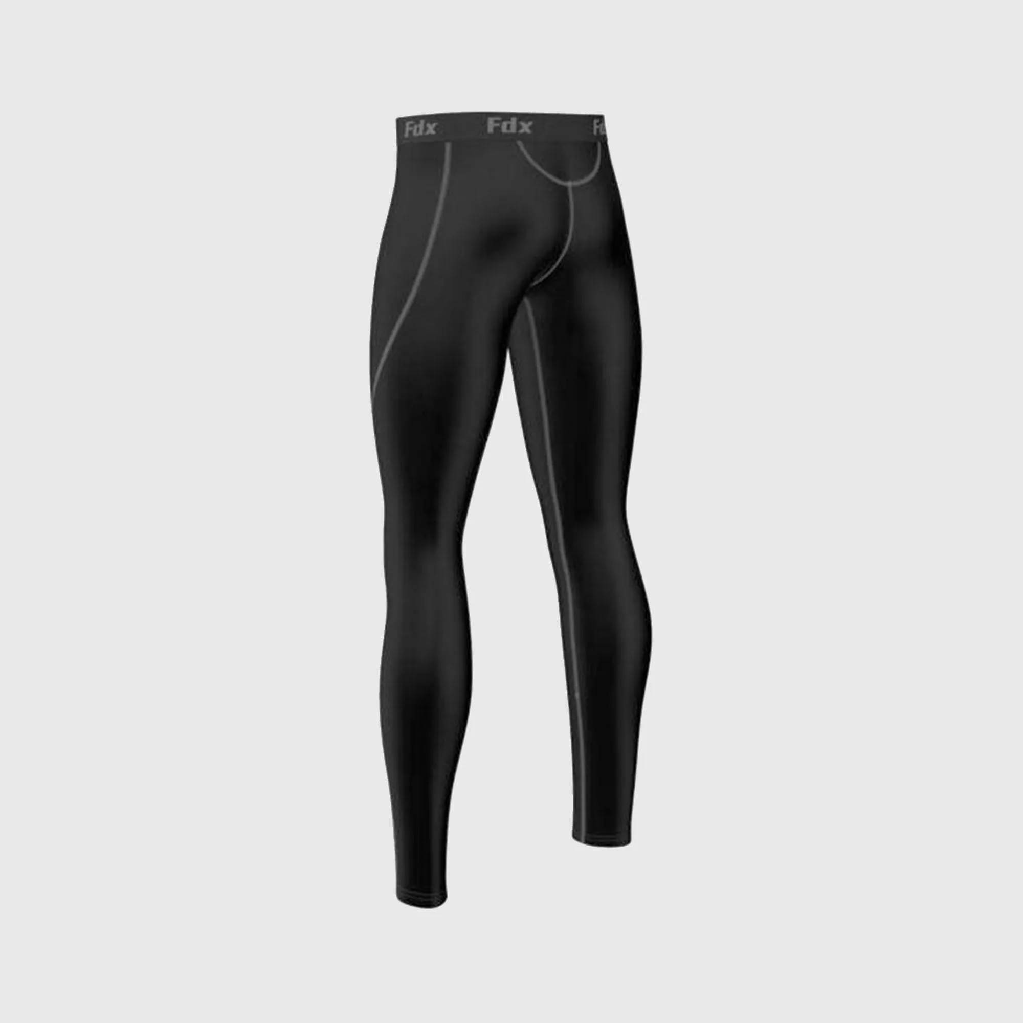 Fdx T5 Men's & Boy's Grey Winter Compression Tights