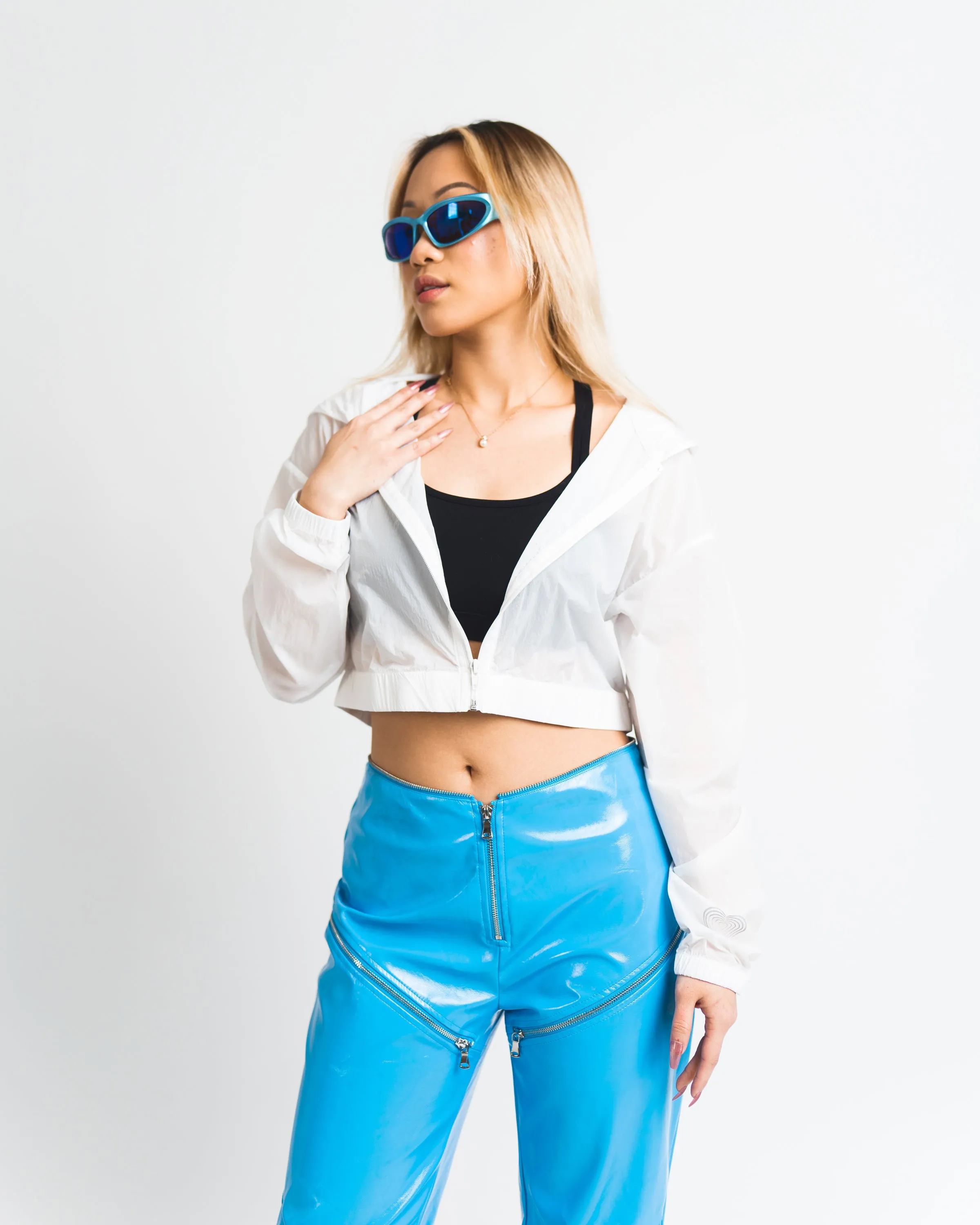 Festival Crop Jacket - White