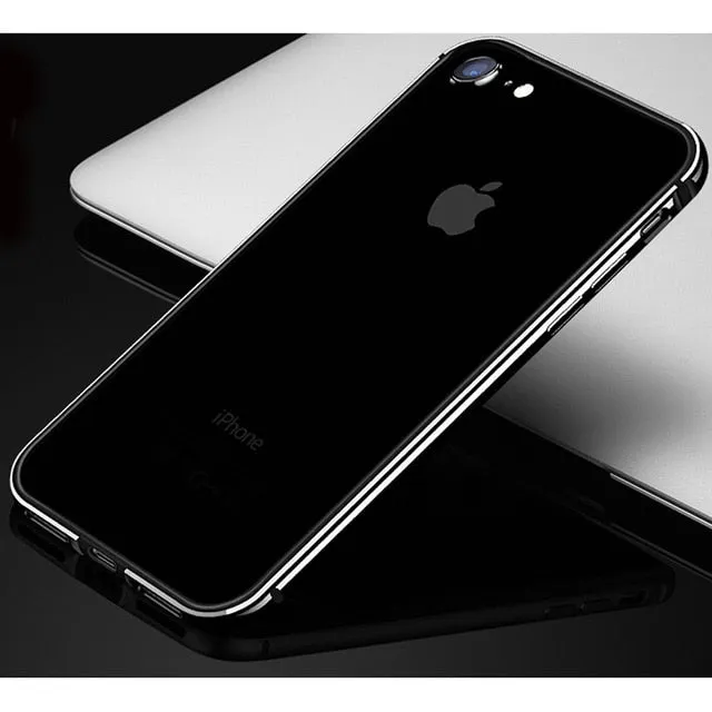 Flexible Silicone Aluminum Bumper Case For iPhone XS Max XR XS Luxury Hard Metal Frame Soft Rubber Side shockproof Bumper