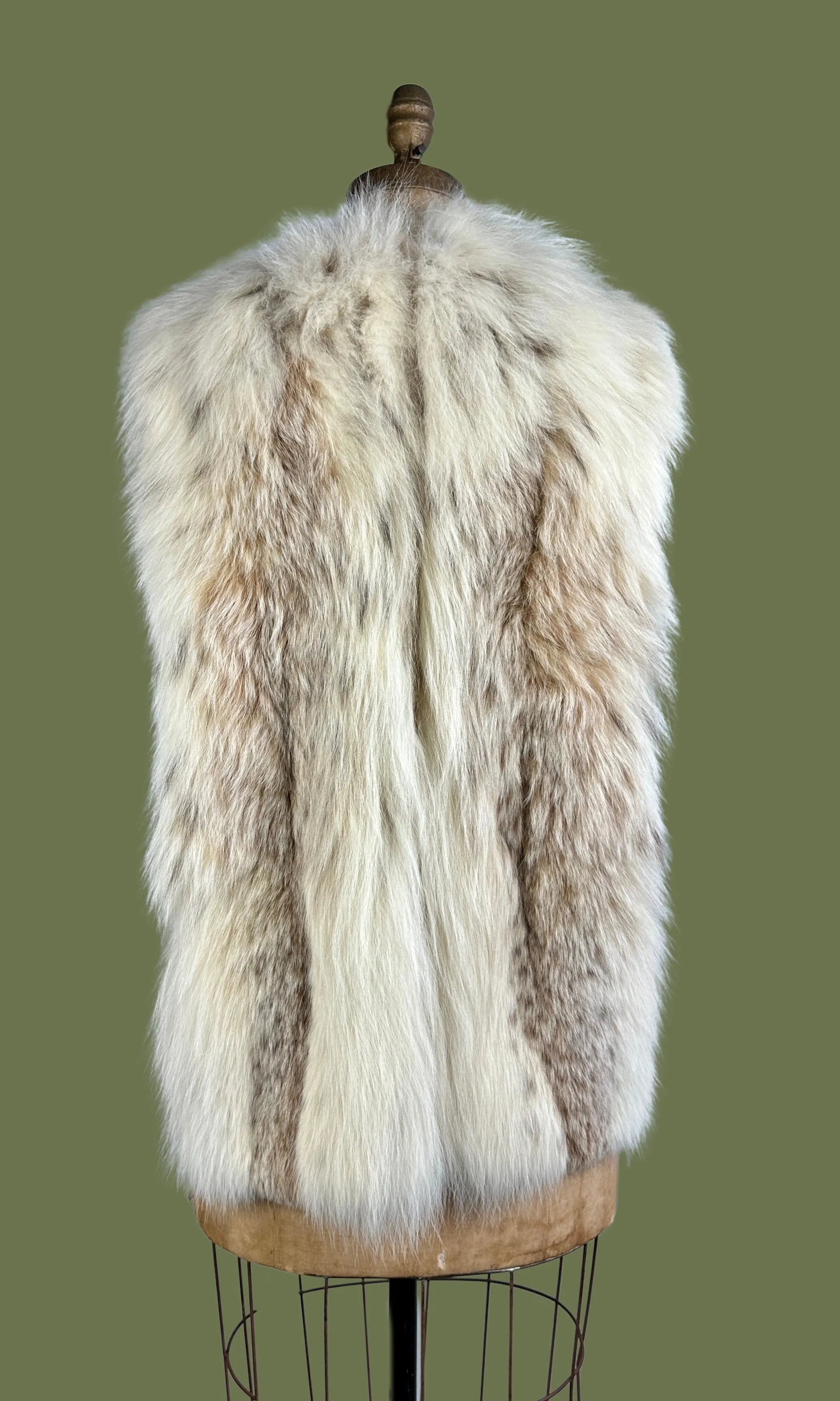 FOX LADY 70s Herbert's Furs Fox and Suede Vest • Medium Large