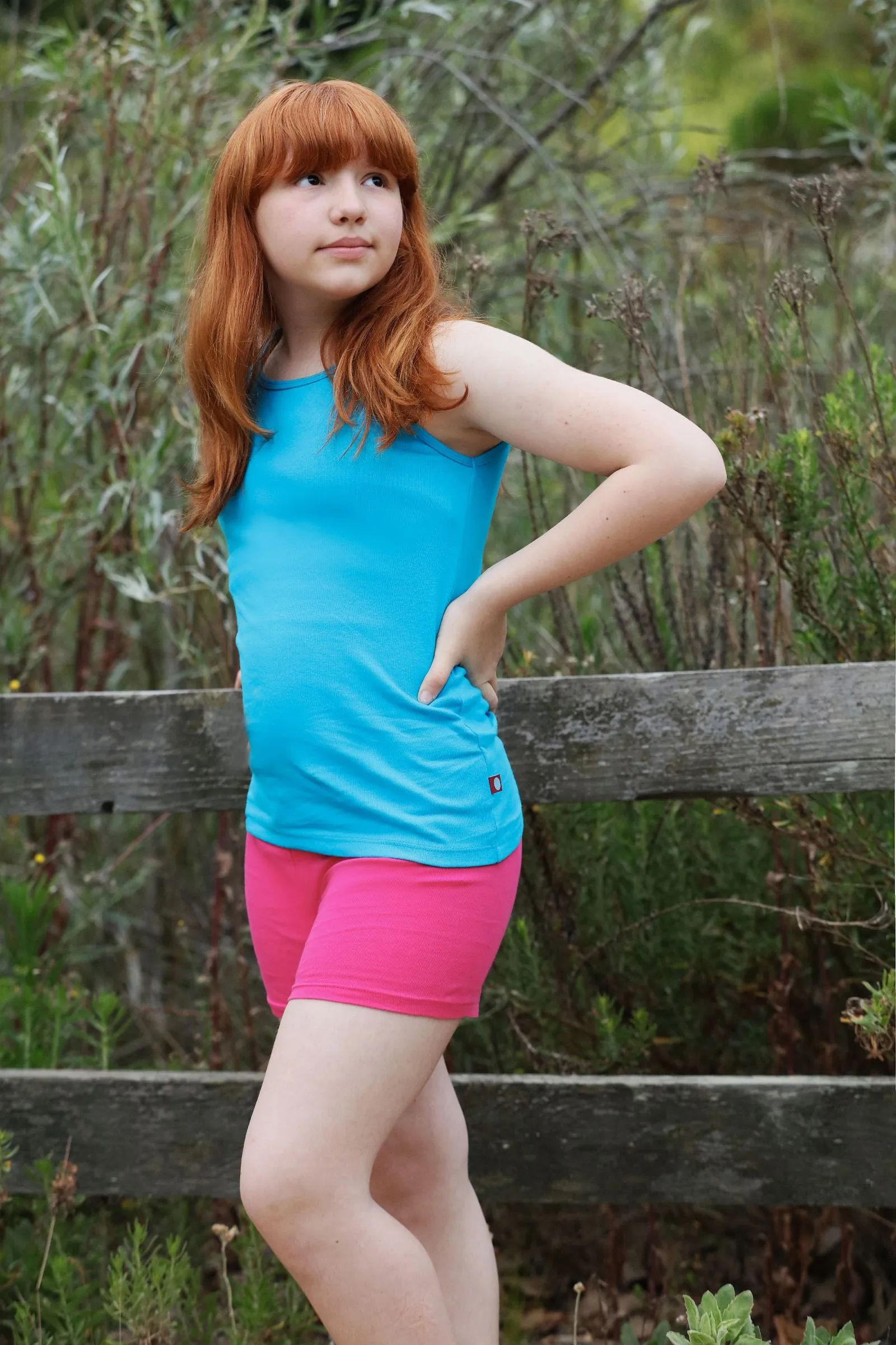 Girls Soft 100% Cotton Bike Shorts | Bubblegum