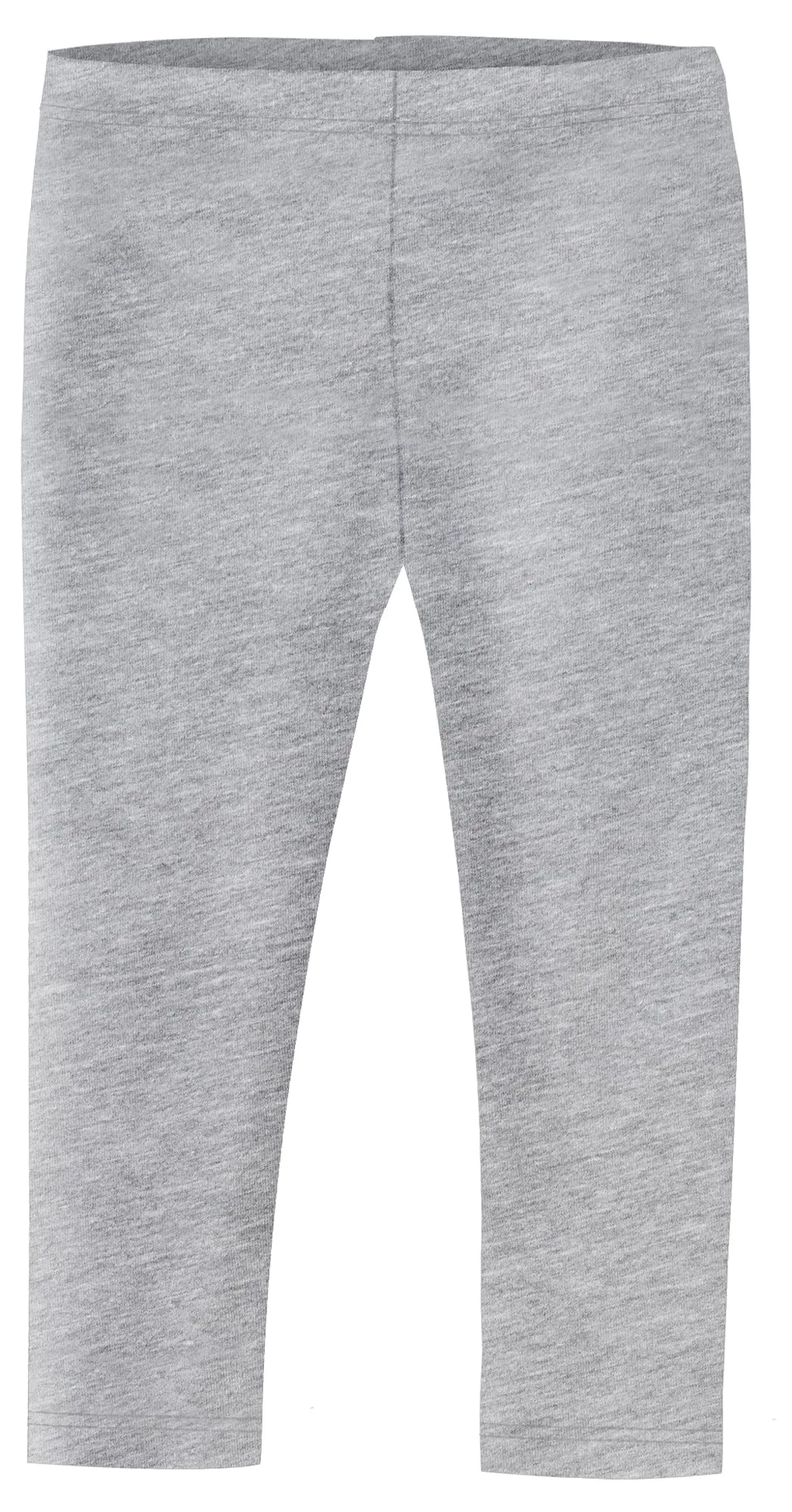 Girls Soft 100% Cotton Capri Leggings | Heather Gray