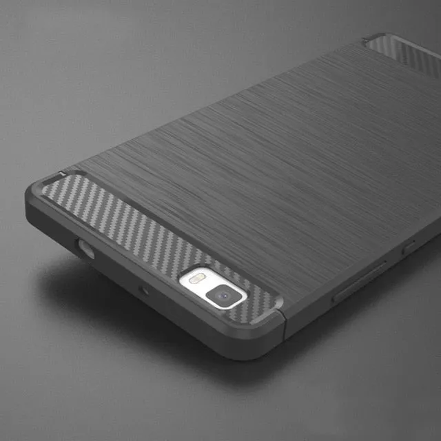 Huawei P8 Lite 2015 Silicone Case Phone Cover Coque For Huawei P8 Lite 2015 Luxury Slim Soft TPU Carbon Fiber Texture Anti-knock