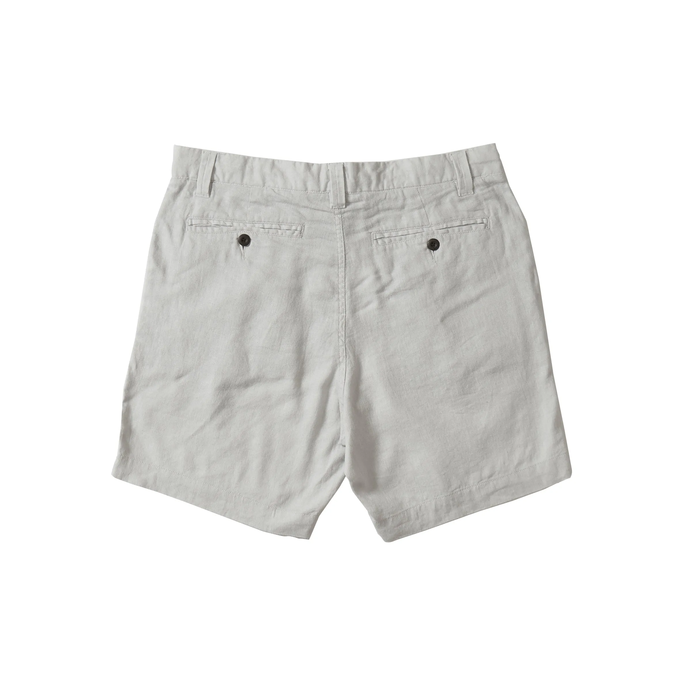 Ibiza Linen Shorts 7" - Glacier Gray