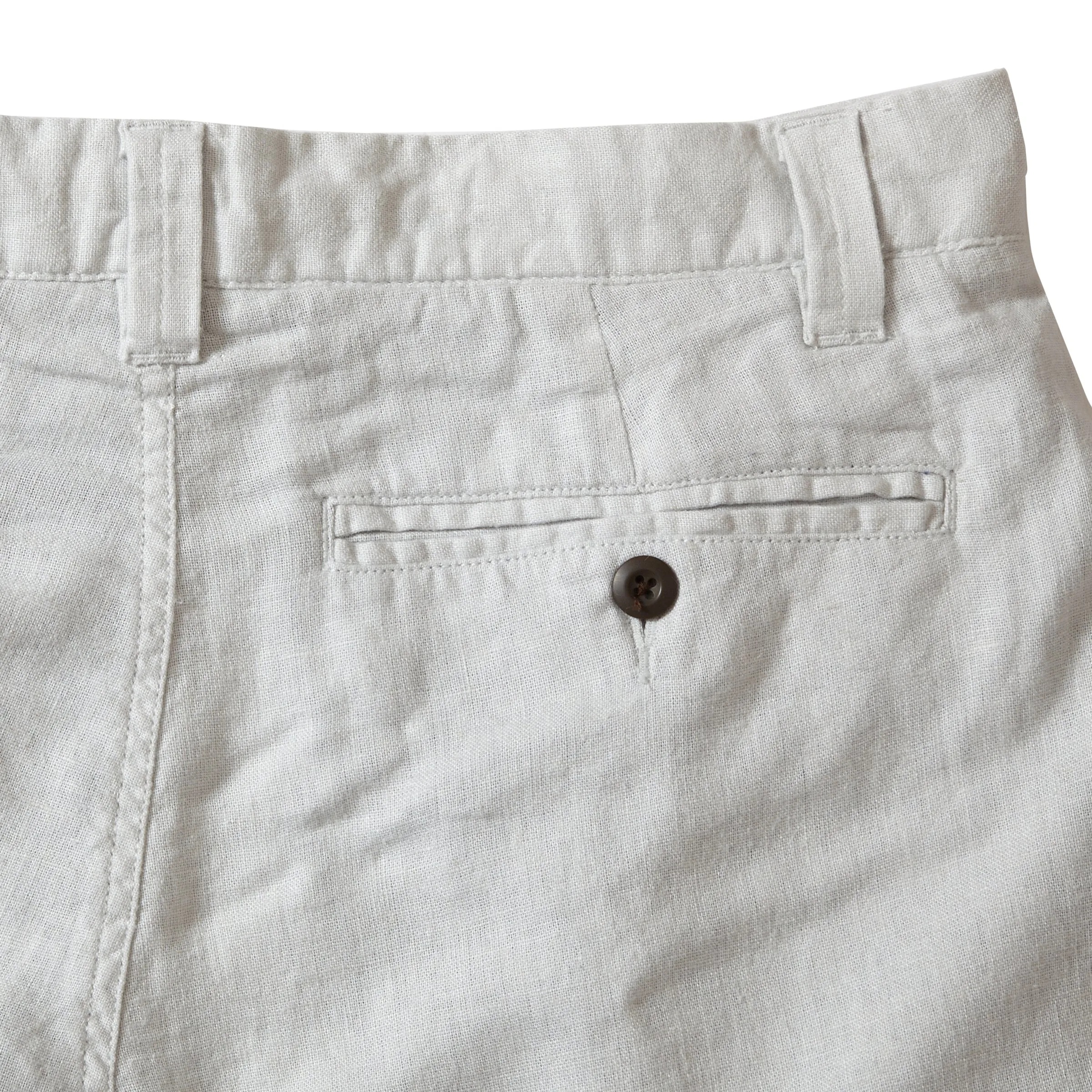 Ibiza Linen Shorts 7" - Glacier Gray