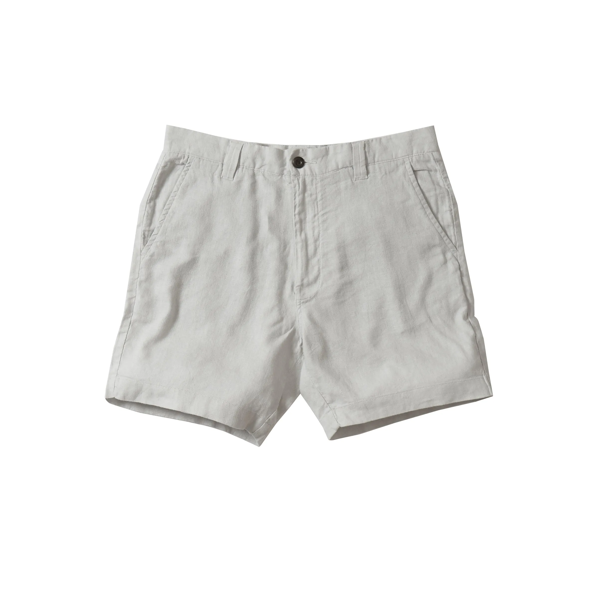 Ibiza Linen Shorts 7" - Glacier Gray