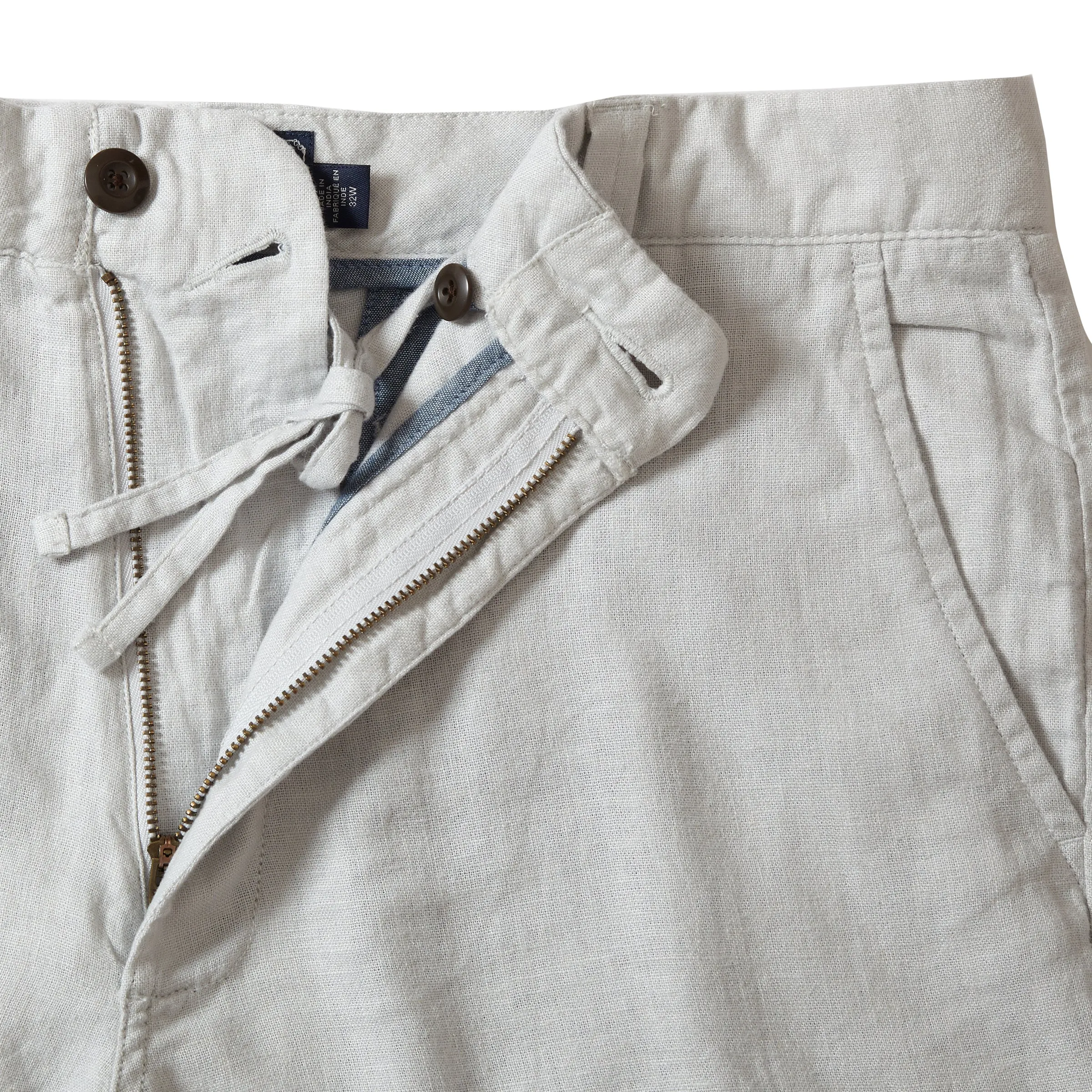 Ibiza Linen Shorts 7" - Glacier Gray