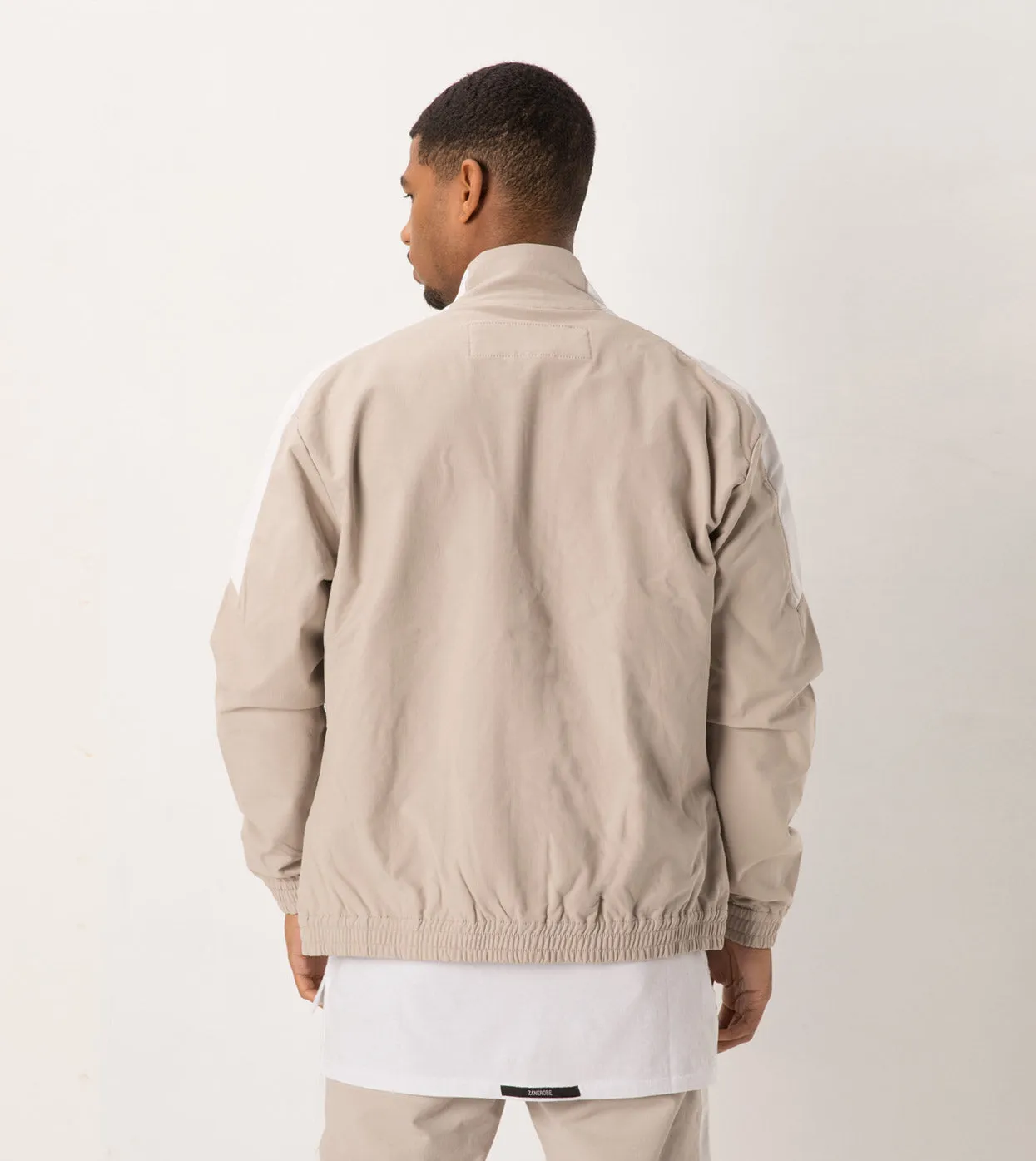 Jumpshot Track Jacket Putty/White