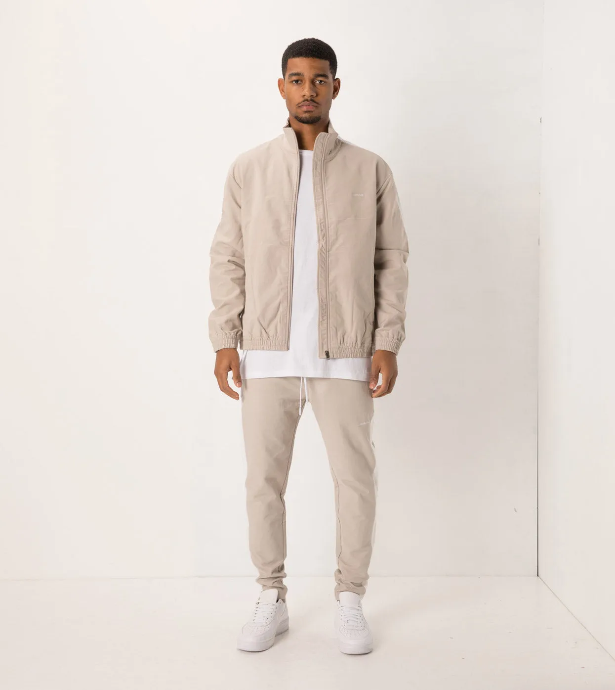 Jumpshot Track Jacket Putty/White