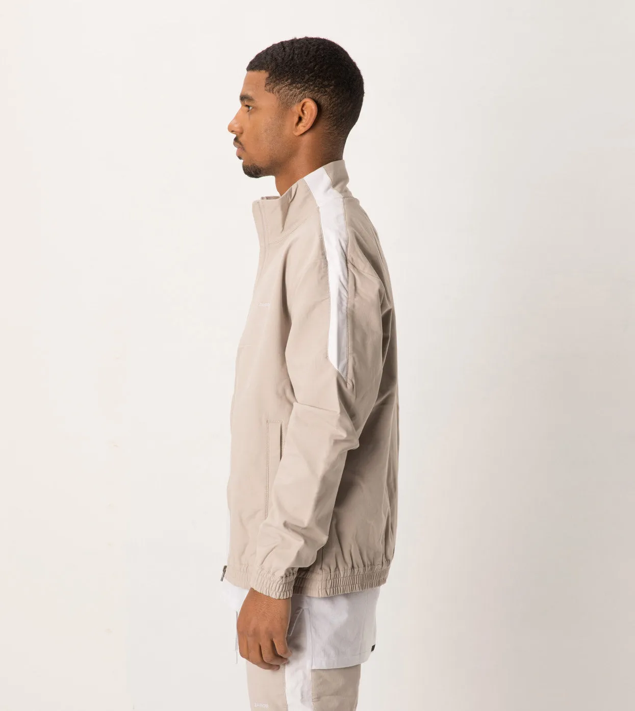 Jumpshot Track Jacket Putty/White