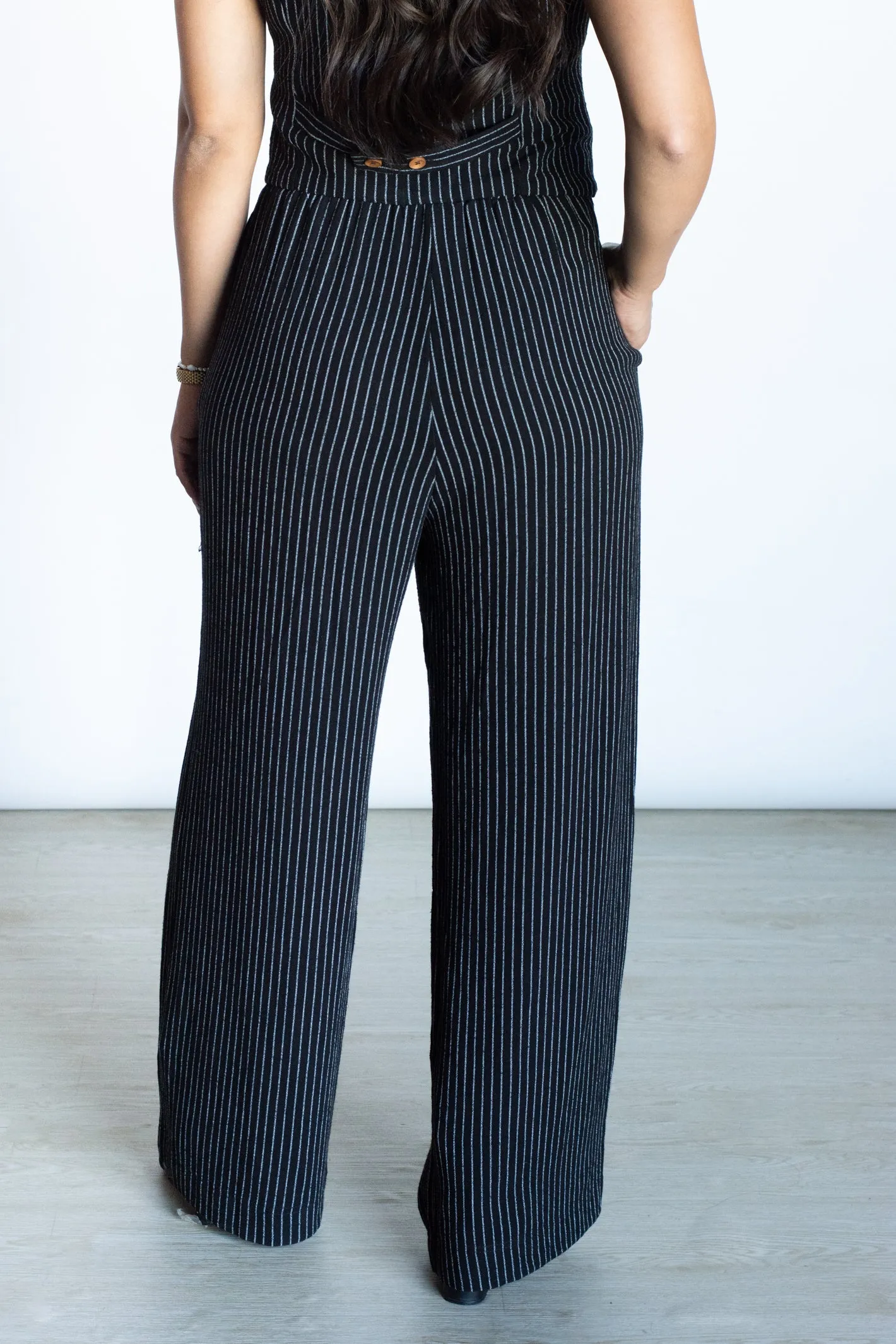 Leave An Impression Black Drawstring Pants