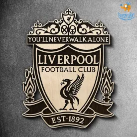 Liverpool Engraved Wooden Crest