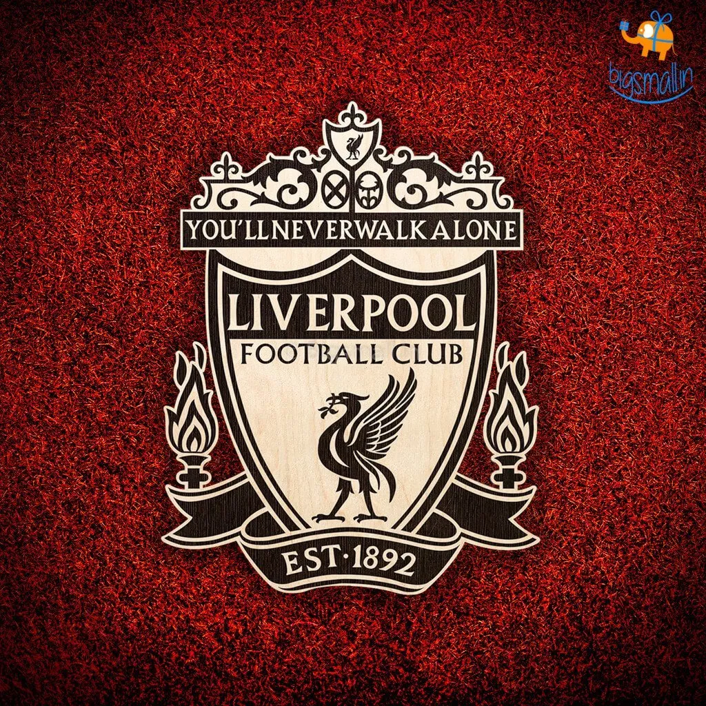 Liverpool Engraved Wooden Crest