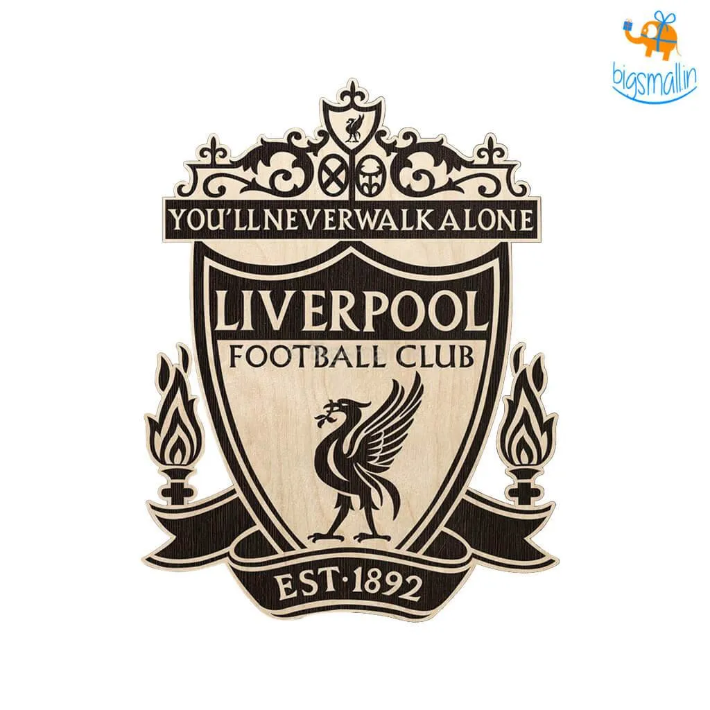 Liverpool Engraved Wooden Crest